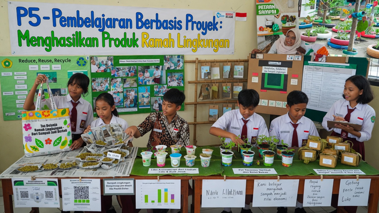 Pembelajaran Berbasis Proyek P5 Menghasilkan Produk Ramah Lingkungan